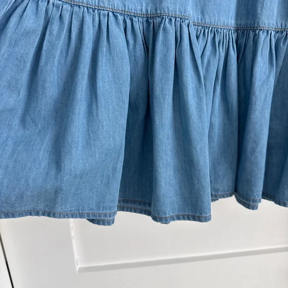 Boston Proper Denim Mini Dress - Picture 7 of 8